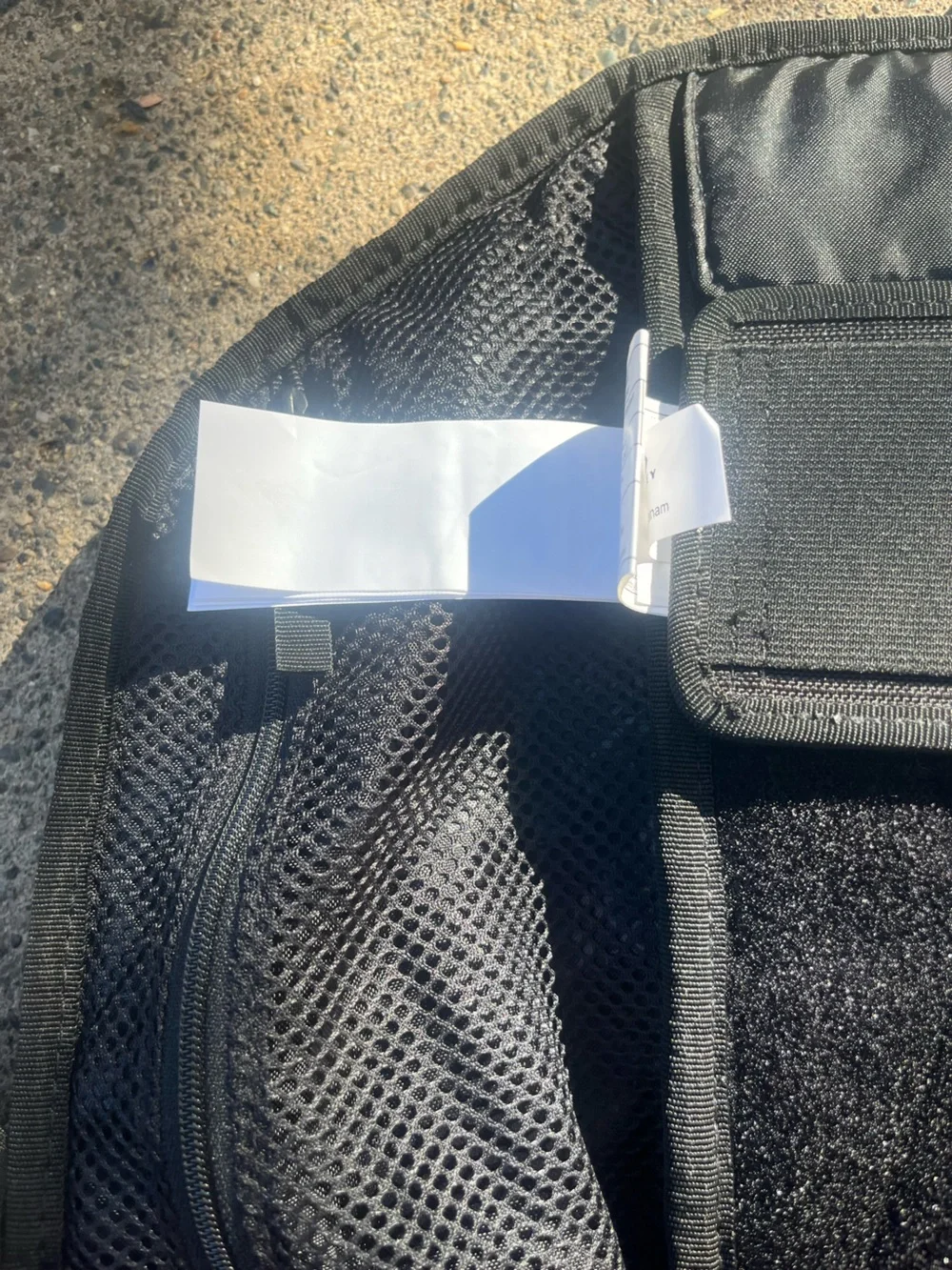 Oakley Black Backpack Sling Bag with Blue Accent - Tactical Style
